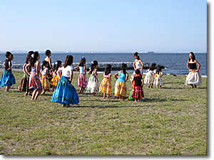 フラサークル プルメリア ハマフラ リポート2009 in Makuhari Beach