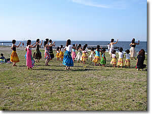 フラサークル プルメリア ハマフラ リポート2009 in Makuhari Beach