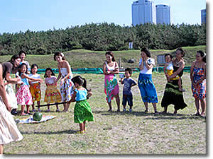 フラサークル プルメリア ハマフラ リポート2009 in Makuhari Beach