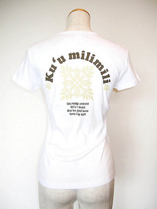 フラモアナ（Hula Moana）ハワイアンＴシャツ キルト ホワイト