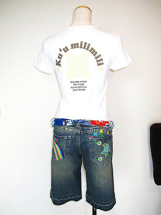 フラモアナ（Hula Moana）ハワイアンＴシャツ キルト ホワイト