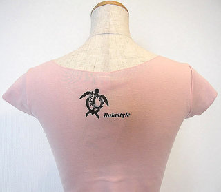 フラスタイル カットオフストレッチTシャツ ホヌレイ ピンク