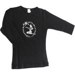 フラスタイル 七分袖ストレッチTシャツ フラガール ブラック