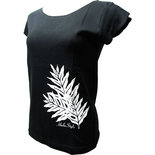 フラスタイル カットオフストレッチＴシャツ ラウアエ ブラック