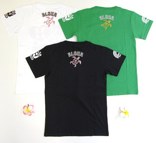 ハワイアンエアライン 新ラインストーン Tシャツ ハートホヌ