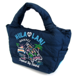 フララニ（Hula Lani）トートバッグ（Mサイズ） オール刺繍アイランド ネイビー