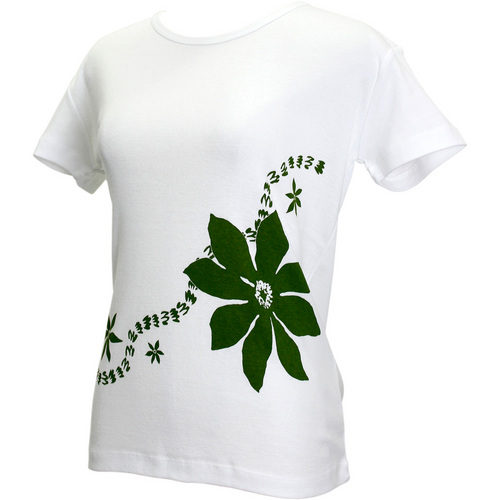 フラスタイル（Hula Style）Tシャツ ティアレ＆ピカケレイ ホワイト