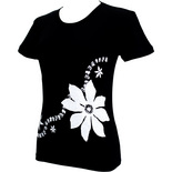 フラスタイル（Hula Style）Tシャツ ティアレ＆ピカケレイ ブラック