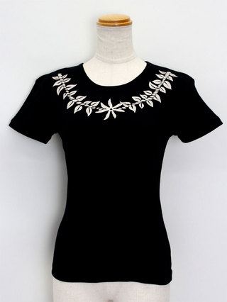 フラスタイル（Hula Style）Tシャツ ティアレレイ ブラック