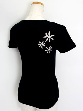 フラスタイル（Hula Style）Tシャツ ティアレレイ ブラック