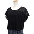Lahaina 透け感ショートトップス ブラック