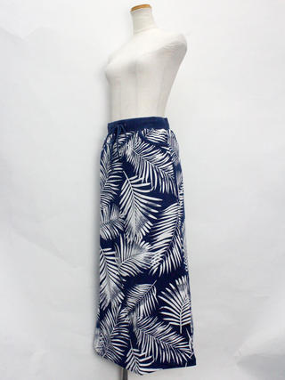 フララニ（Hula Lani HAWAII）空紡糸天竺リバーシブルマキシスカート ネイビー