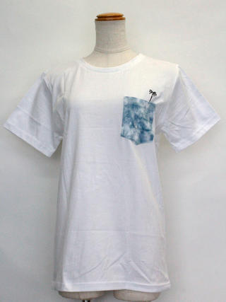 ハレイワ公式Tシャツ チェストポケット ホワイト