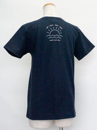 ハレイワ公式Tシャツ チェストポケット ネイビー