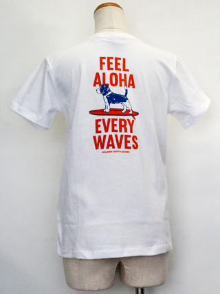 ハレイワ公式Tシャツ ALOHAドッグ ホワイト