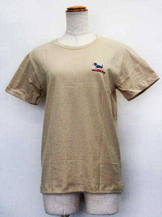 ハレイワ公式Tシャツ ALOHAドッグ サンドベージュ