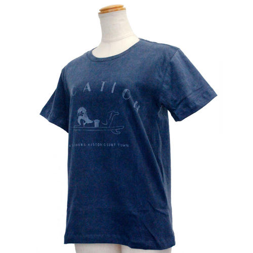 ハレイワ公式Tシャツ ロコガール デニムネイビー