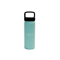 ステンレス耐熱ボトル ALOHAシンプルデザイン ライムグリーン