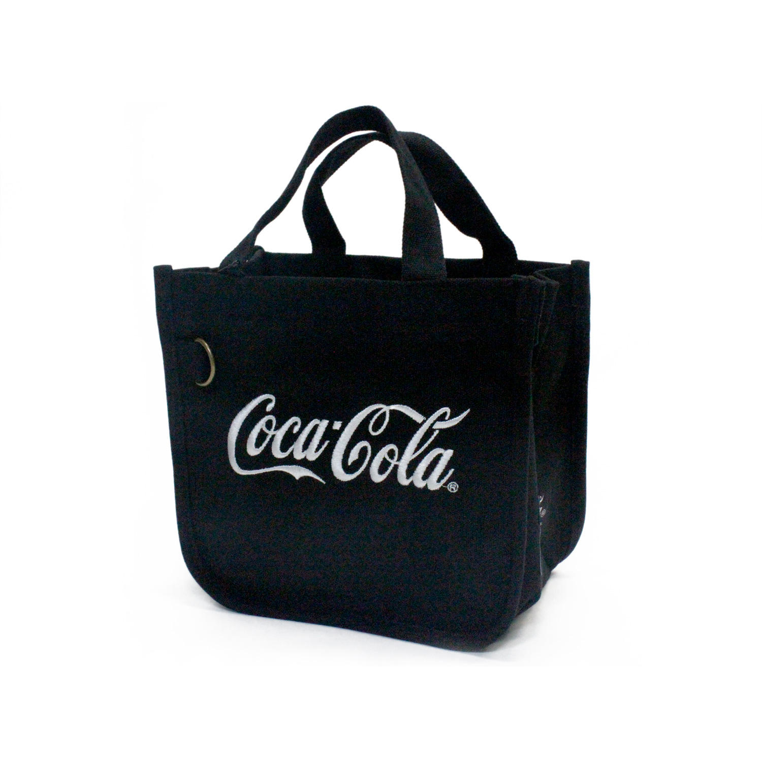 コカコーラ公式 ボトル刺繍ミニトート ブラック｜フラとハワイアンスタイル専門店 ララフラ