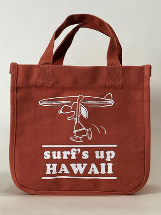 スヌーピー ハワイアンミニランチバッグ surfsup HAWAII ピンク