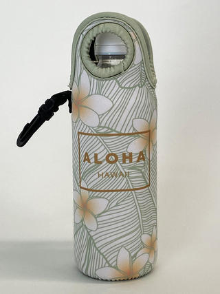 ネオプレン素材ボトルカバー ALOHAプルメリア