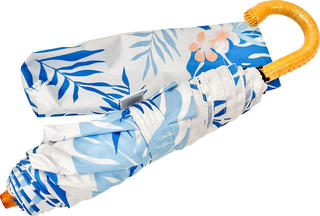 フラハワイアン 紫外線カット折りたたみ傘（日傘兼用）ライトブルー