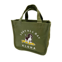 ハレイワ公式（HALEIWA）ALOHAドッグミニトート カーキ
