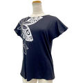 PUKANA ノースリーブストレッチTシャツ ティアレタパ ブラック ML&XL