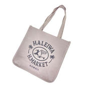 ハレイワ公式（HALEIWA）キャンバスビッグトートバッグ ハッピーマーケットグレー