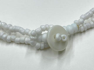 ピュアビーズネックレス ダブルシェル ホワイト