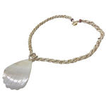 ピュアビーズネックレス パールシェル ナチュラル