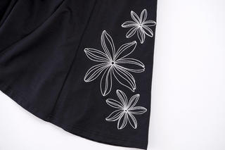 裏毛マーメイドスカート トリプルティアレ ブラック