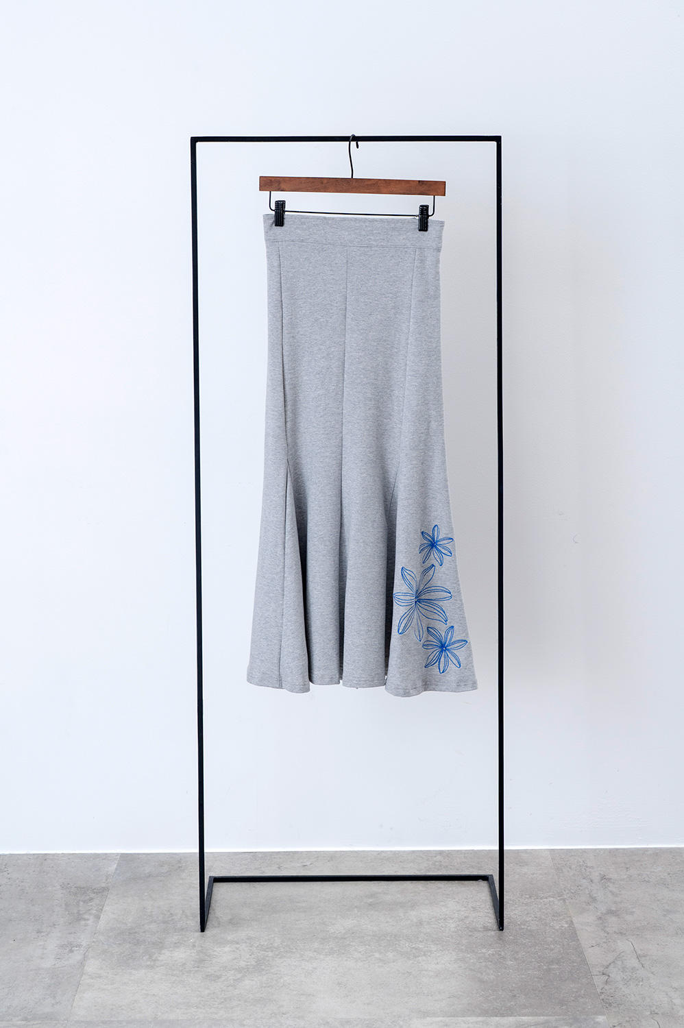 裏毛マーメイドスカート トリプルティアレ グレー