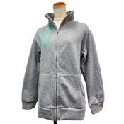 スタンドネック ジップブルゾン ティアレ グレー