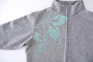 スタンドネック ジップブルゾン ティアレ グレー