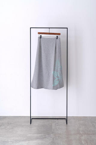 裏起毛スウェットスカート ティアレ グレー