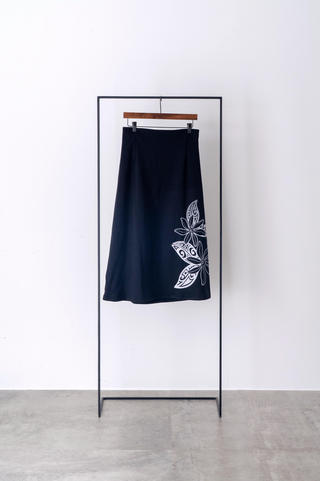 裏起毛スウェットスカート ティアレ ブラック