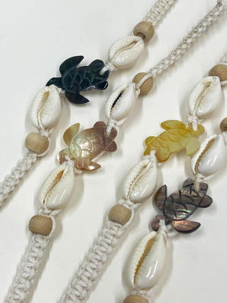 編みこみアンクレットミサンガ ホヌシェル