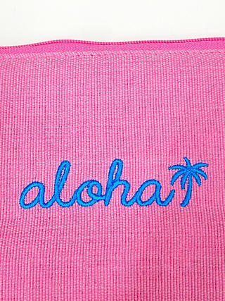 alohaイカット生地ポーチ ピンク