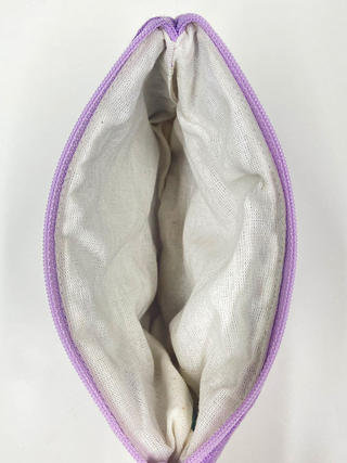 alohaイカット生地ポーチ パープル