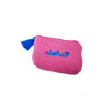 alohaイカット生地ミニポーチ ピンク