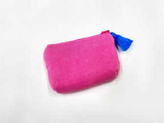 alohaイカット生地ミニポーチ ピンク