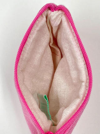 alohaイカット生地ミニポーチ ピンク