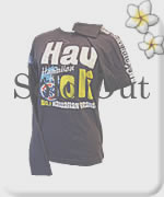 ハワイアンエアライン（ＨＡＬ）ハウオリＴシャツ 長袖 ネイビー