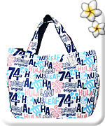フララニバッグ（Ｌサイズ）７４ロゴ ネイビー