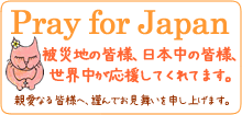Pray for Japan - 親愛なる皆様へ、謹んでお見舞いを申し上げます。